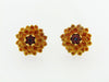 18K Yellow Gold Ruby and Sapphire Earclips | 18 Karat Appraisers | Beverly Hills, CA | Fine Jewelry