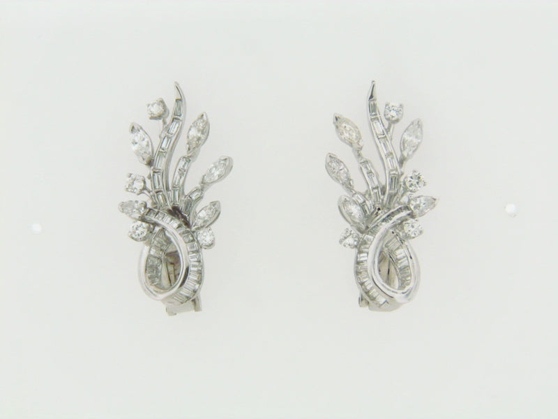 18K WHITE GOLD DIAMOND EARRINGS | 18 Karat Appraisers | Beverly Hills, CA | Fine Jewelry