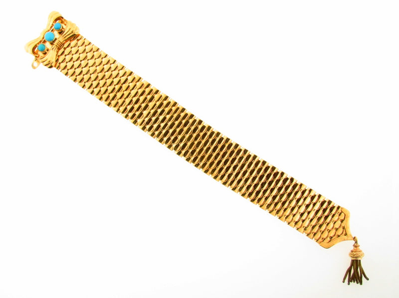 Retro 18K Yellow and Rose Gold Buckle Bracelet | 18 Karat Appraisers | Beverly Hills, CA | Fine Jewelry