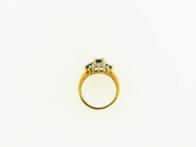 14K Yellow Gold Sapphire and Diamond Ring | 18 Karat Appraisers | Beverly Hills, CA | Fine Jewelry