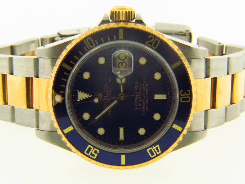 Gent's Two Tone Rolex Submariner Wristwatch