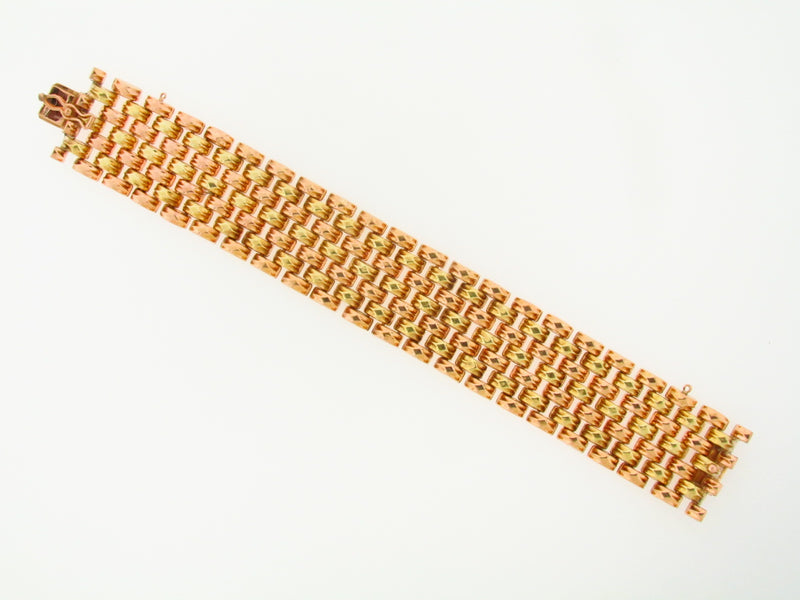 18K YELLOW AND ROSE GOLD BRACELET | 18 Karat Appraisers | Beverly Hills, CA | Fine Jewelry