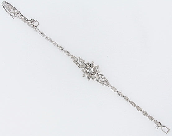 14K-WG DIAMOND STAR MOTIF BRACELET | 18 Karat Appraisers | Beverly Hills, CA | Fine Jewelry