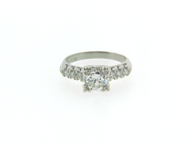 PLATINUM DIAMOND ENGAGEMENT RING | 18 Karat Appraisers | Beverly Hills, CA | Fine Jewelry