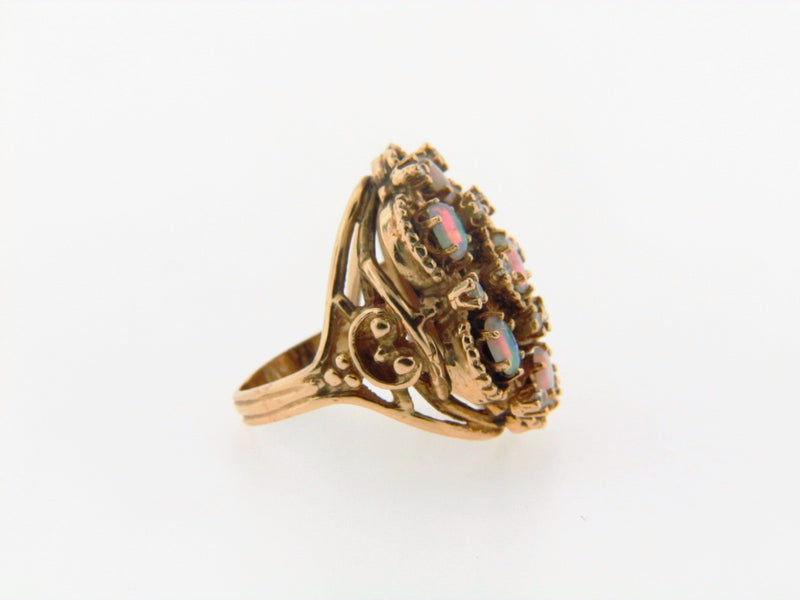 14K Yellow Gold Opal and Diamond Ring | 18 Karat Appraisers | Beverly Hills, CA | Fine Jewelry