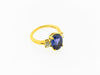 18K Yellow Gold Tanzanite and Diamond Ring | 18 Karat Appraisers | Beverly Hills, CA | Fine Jewelry