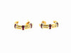 14K Yellow and White Gold, Ruby and Diamond Hoop Earrings | 18 Karat Appraisers | Beverly Hills, CA | Fine Jewelry
