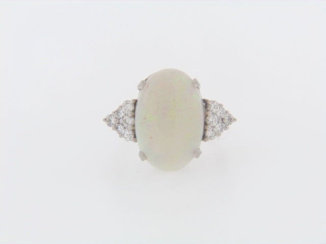 14K-WG OPAL AND DIAMOND RING | 18 Karat Appraisers | Beverly Hills, CA | Fine Jewelry