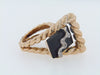 14K-YG ONYX AND DIAMOND RING | 18 Karat Appraisers | Beverly Hills, CA | Fine Jewelry