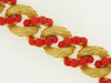 18K-YG CORAL BEAD BRACELET