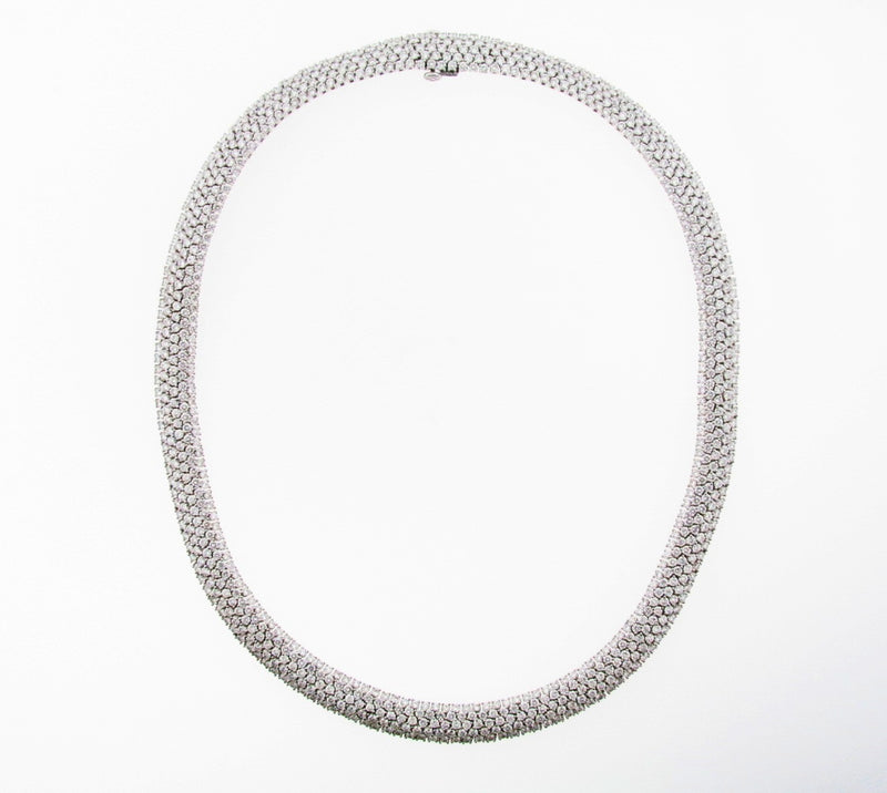 18K White Gold Diamond Necklace by "Roberto Coin" | 18 Karat Appraisers | Beverly Hills, CA | Fine Jewelry