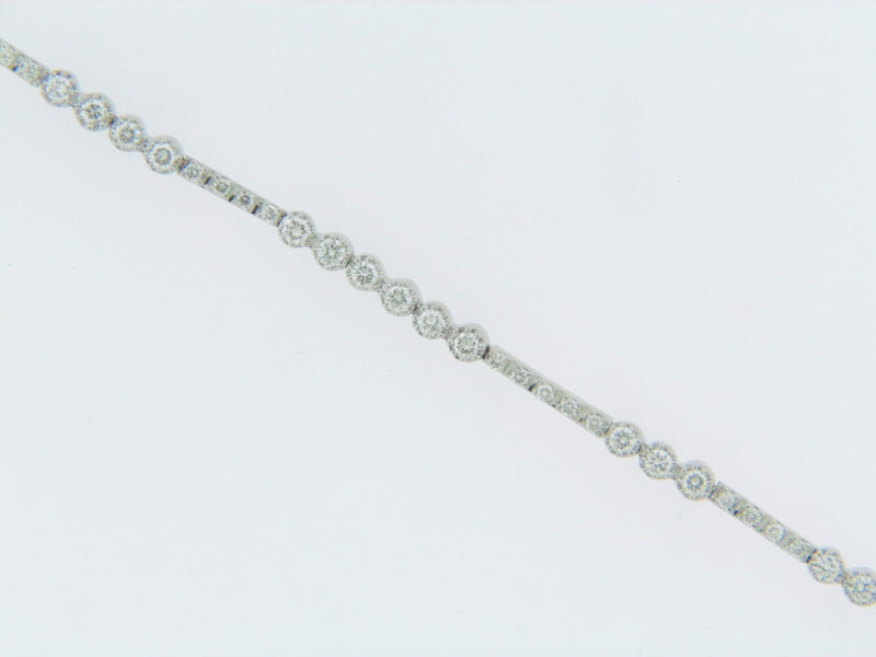 18K WHITE GOLD DIAMOND TENNIS BRACELET | 18 Karat Appraisers | Beverly Hills, CA | Fine Jewelry