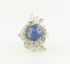 Platinum, Star Sapphire and Diamond Ring | 18 Karat Appraisers | Beverly Hills, CA | Fine Jewelry