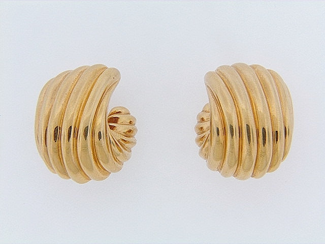 18K-YG EARCLIPS BY "TURI" | 18 Karat Appraisers | Beverly Hills, CA | Fine Jewelry