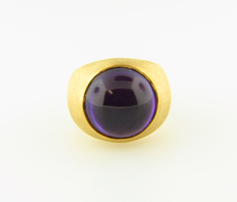 18K Yellow Gold Amethyst Ring | 18 Karat Appraisers | Beverly Hills, CA | Fine Jewelry