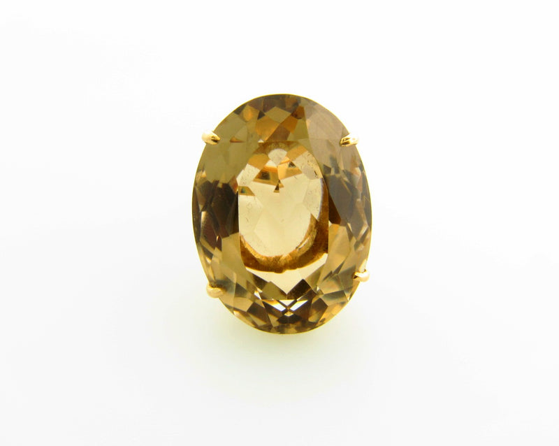 18K Yellow Gold, Citrine Ring | 18 Karat Appraisers | Beverly Hills, CA | Fine Jewelry