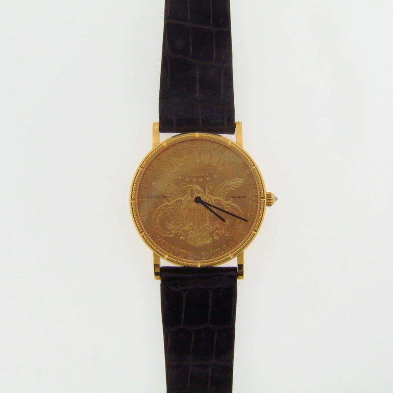 18K YELLOW GOLD CORUM GOLD COIN WRISTWATCH | 18 Karat Appraisers | Beverly Hills, CA | Fine Jewelry