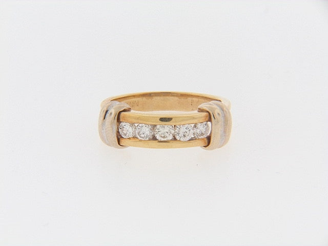 18K-GOLD DIAMOND RING